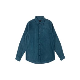 Manufacturer of dark green long-sleeved shirts, corduroy shirts, left chest patch pocket, button collar style design R423 Manufacturer of dark green long-sleeved shirts, corduroy shirts, left chest patch pocket, button collar style design R423